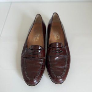 Men's size 9 Ferragamo brown leather shoes